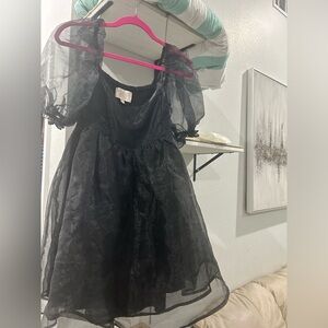 Black gothic dress
